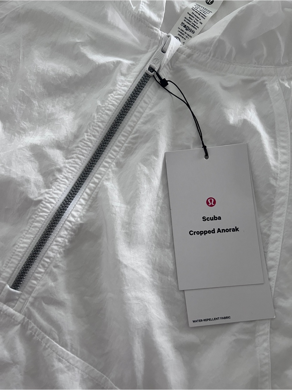 lululemon Scuba Cropped Anorak Jacket Size 12 White - Picture 4 of 9